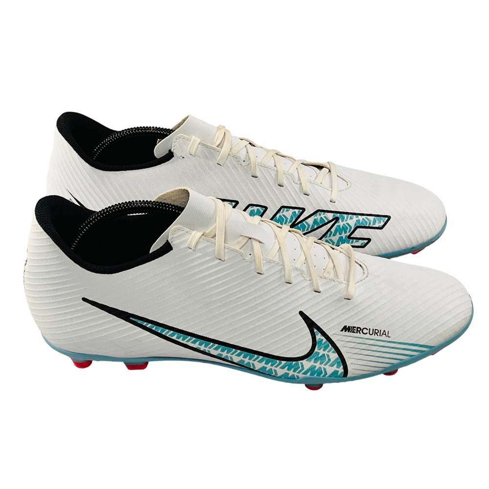 Nike Mercurial Vapor 15 Academy Club MG Soccer Cleat Mens 12 White Blue Football